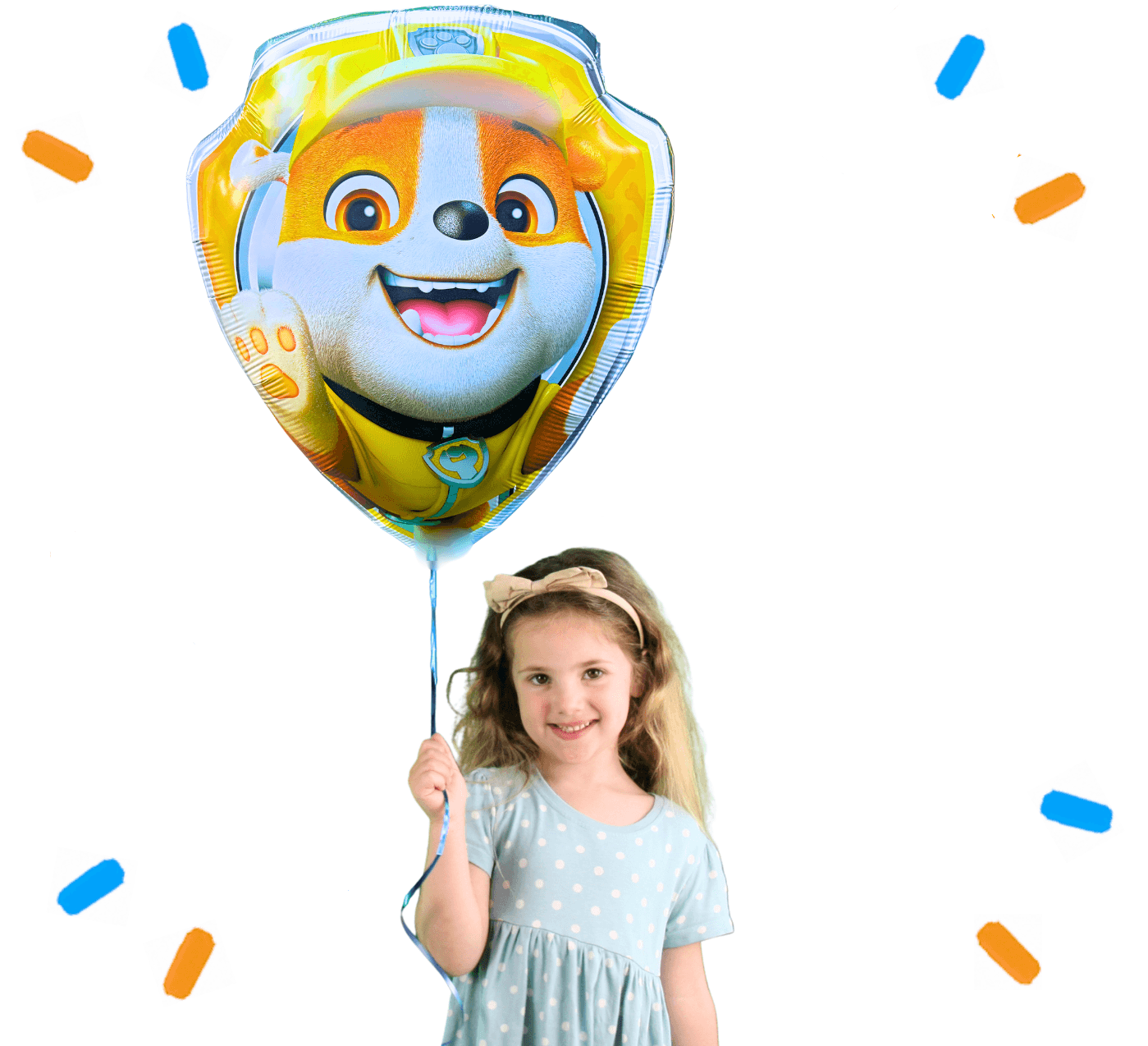 Rubble Paw Patrol Helium Ballon - Gevuld Met Helium - 75 cm
