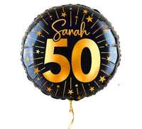 Sarah 50 Jaar Helium Ballon - Gevuld Met Helium - 45 cm - Ballonnenshop.nl