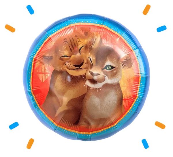 Simba & Nala Lion King Helium Ballon - Gevuld Met Helium - 46 cm - Ballonnenshop.nl