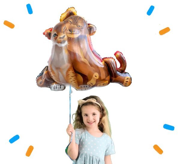 Simba & Nala Lion King Helium Ballon XL - Gevuld Met Helium - 78 cm - Ballonnenshop.nl
