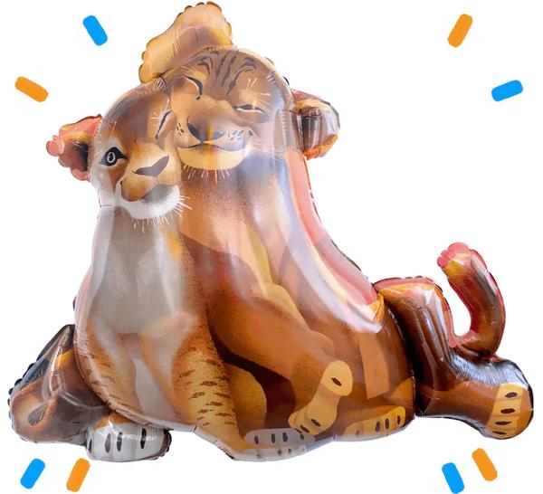 Simba & Nala Lion King Helium Ballon XL - Gevuld Met Helium - 78 cm - Ballonnenshop.nl