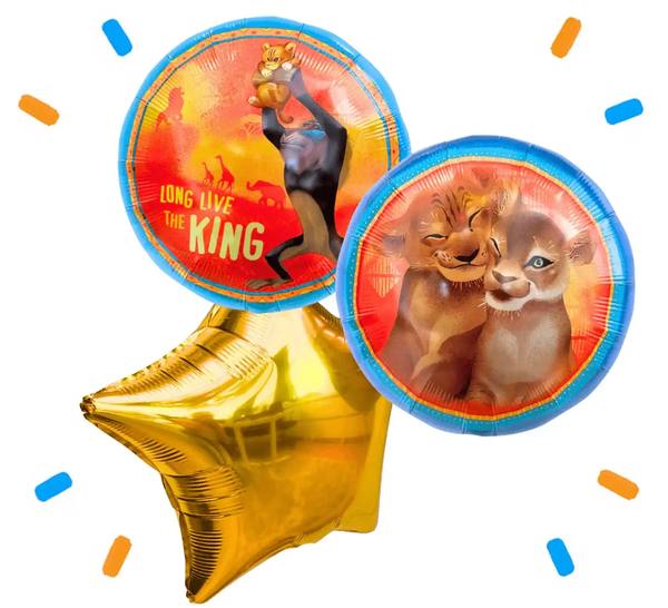 Simba & Nala Lion King Trosje - Gevuld Met Helium - 46 cm - Ballonnenshop.nl