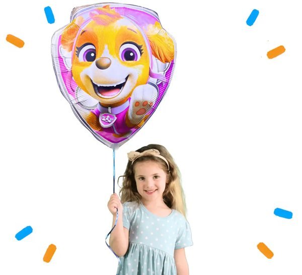 Skye Paw Patrol Helium Ballon - Gevuld Met Helium - 75 cm - Ballonnenshop.nl
