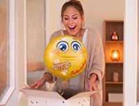 Smiley beterschap ballon - Gevuld Met Helium - 45 cm - Ballonnenshop.nl