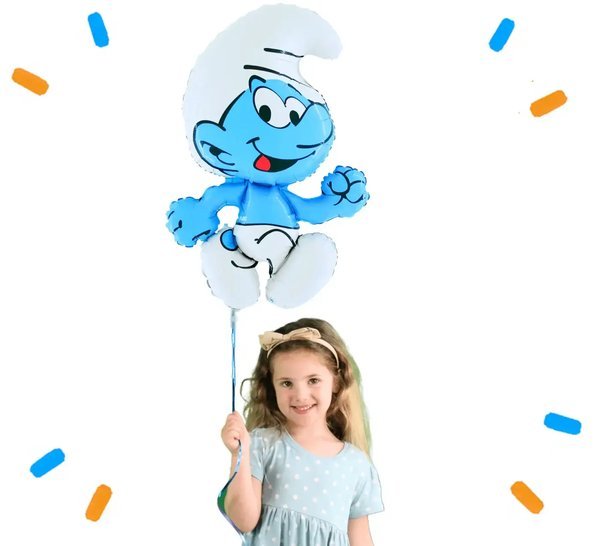 Smurf Helium Ballon - Gevuld Met Helium - 81 cm - Ballonnenshop.nl