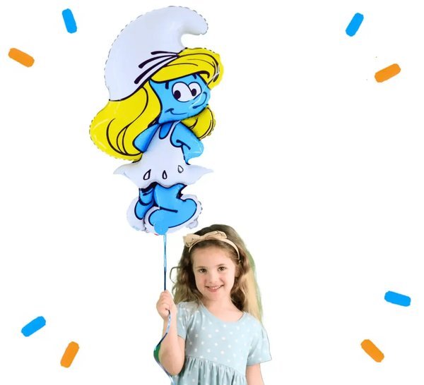 Smurfin Helium Ballon - Gevuld Met Helium - 81 cm - Ballonnenshop.nl