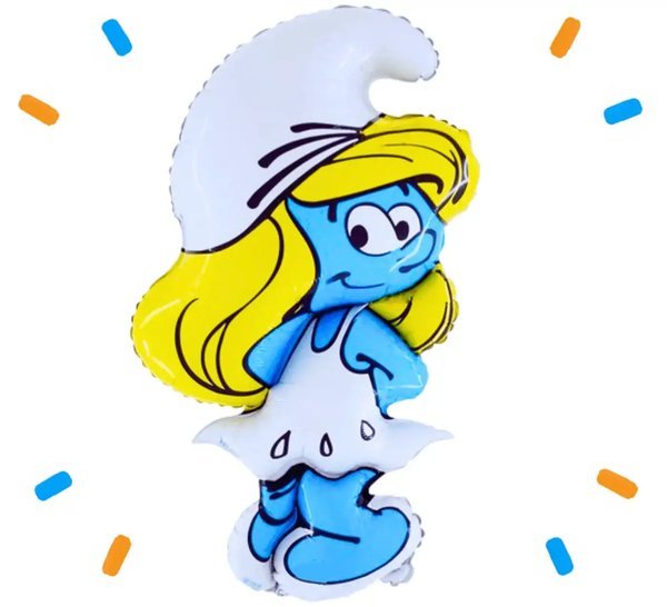 Smurfin Helium Ballon - Gevuld Met Helium - 81 cm - Ballonnenshop.nl