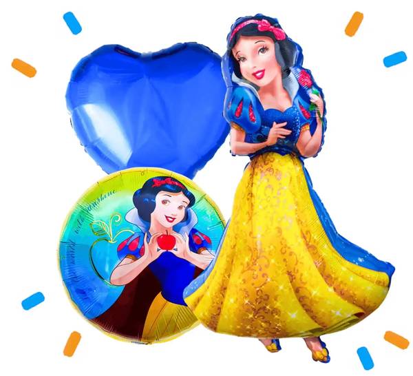Sneeuwwitje Disney Prinses Trosje - Gevuld Met Helium - 93 cm - Ballonnenshop.nl