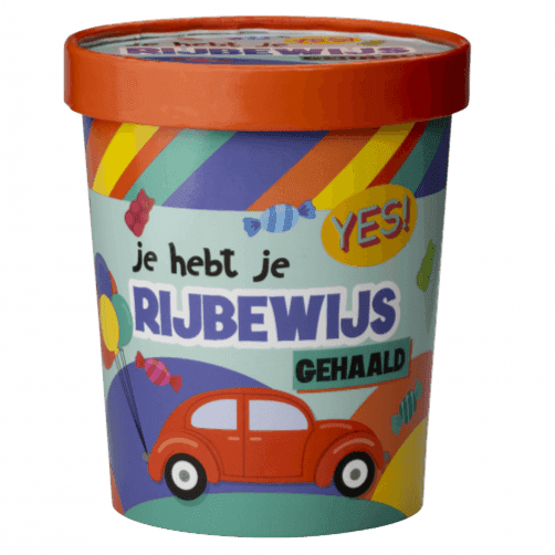 Snoeppot Rijbewijs - 250 Gram Snoep - Ballonnenshop.nl