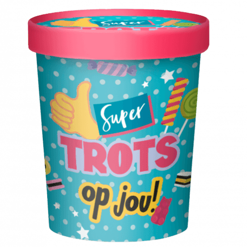 Snoeppot Trots Op Jou - 250 Gram Snoep - Ballonnenshop.nl