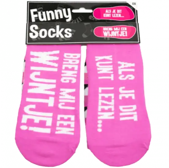 Sokken - Als Je Dit Leest Breng Mij Een Wijntje! - Ballonnenshop.nl