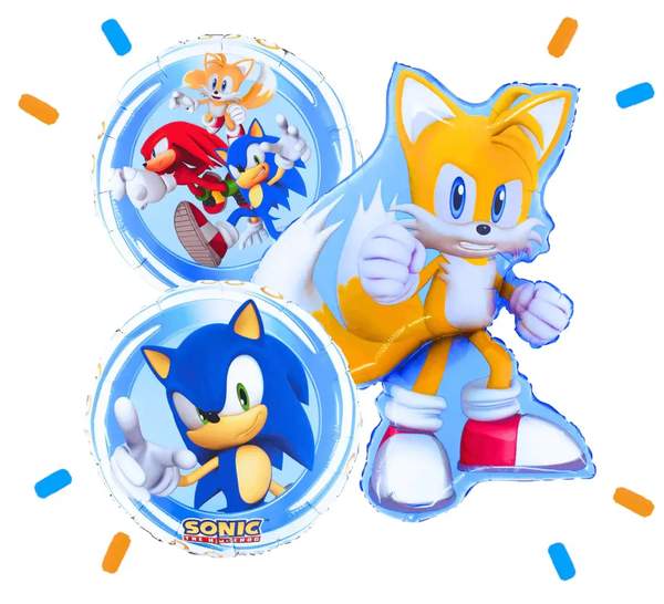 Sonic Tails Trosje - Gevuld Met Helium - 66 cm - Ballonnenshop.nl