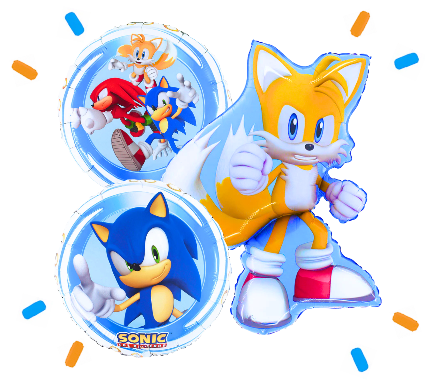 Sonic Tails Trosje - Gevuld Met Helium - 66 cm