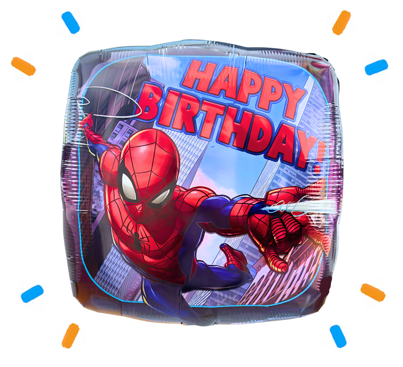 Spiderman Happy Birthday Helium Ballon - Gevuld Met Helium - 46 cm