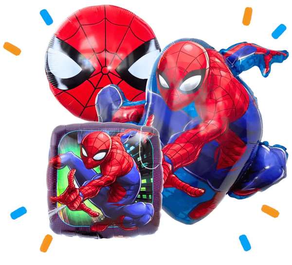 Spiderman XL Trosje - Gevuld Met Helium - 73 cm - Ballonnenshop.nl