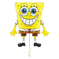 Spongebob Helium Ballon – helium gevuld met metallic gouden lint – Ballonnenshop.nl