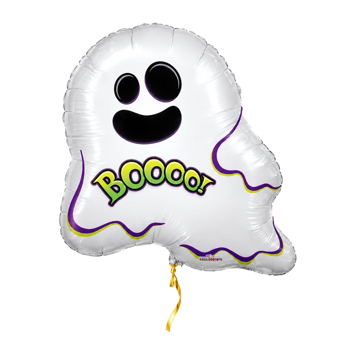 Spook Helium Ballon – met helium gevuld, met gouden lint