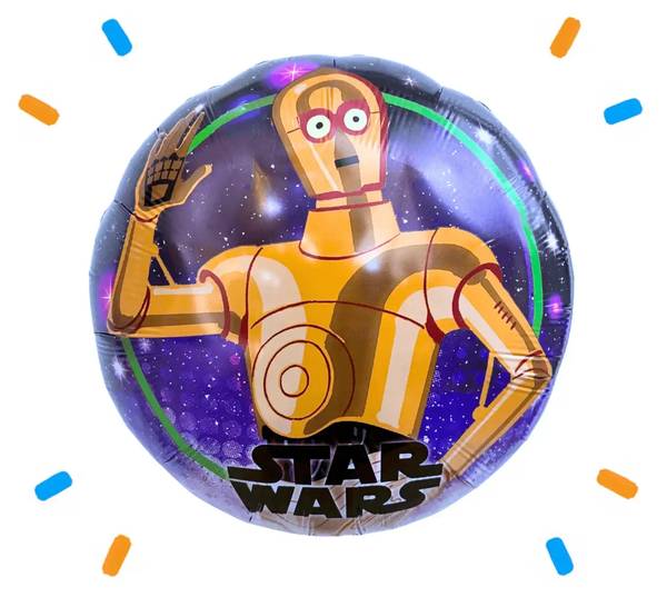 Star Wars C3PO Helium Ballon - Gevuld Met Helium - 46 cm - Ballonnenshop.nl