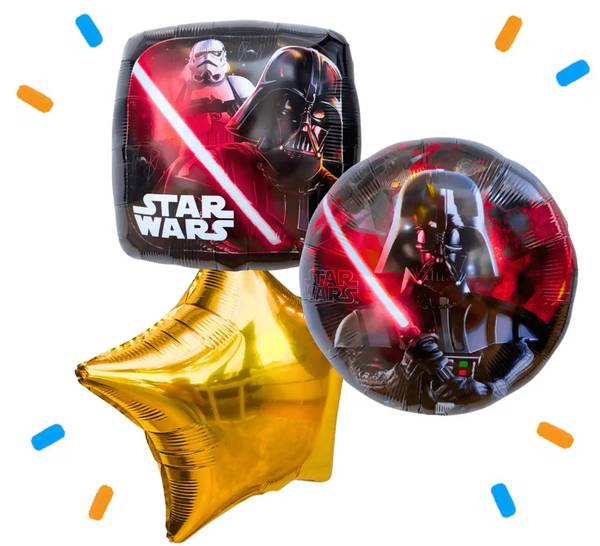 Star Wars Darth Vader Trosje - Gevuld Met Helium - 46 cm - Ballonnenshop.nl