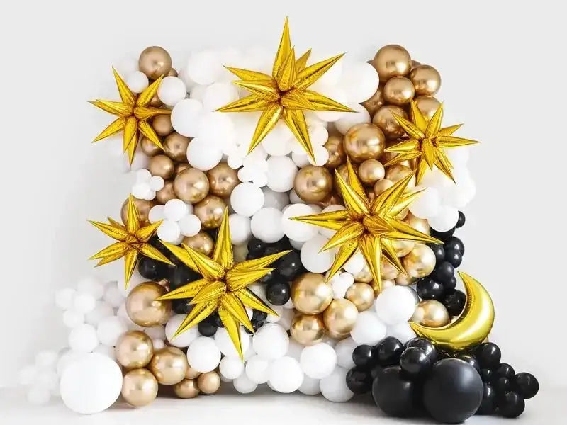 Ster 3D Folie Ballon Goud 70 cm - Ballonnenshop.nl
