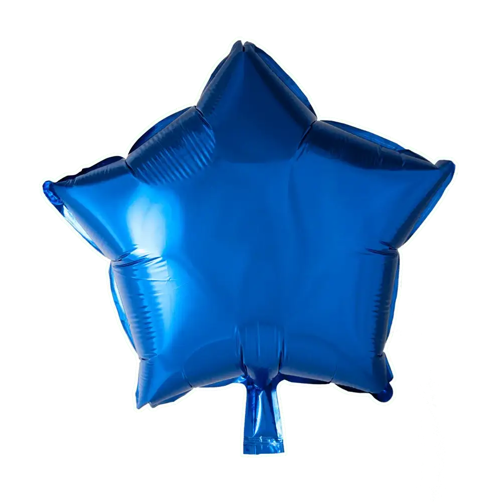 Ster Donker Blauw Folie Ballon - 46 cm - Ballonnenshop.nl