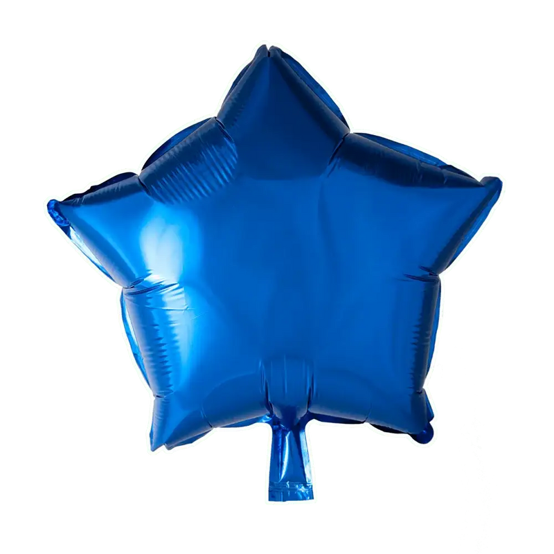 Ster Donker Blauw Folie Ballon - 46 cm - Ballonnenshop.nl