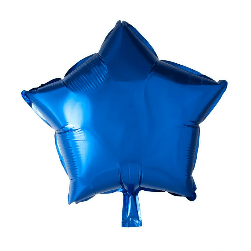 Ster Donker Blauw Folie Ballon - 46 cm - Ballonnenshop.nl