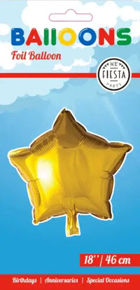 Ster Goud Folie Ballon - 46 cm - Ballonnenshop.nl