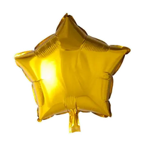 Ster Goud Helium Ballon - Gevuld Met Helium - 46 cm - Ballonnenshop.nl