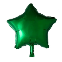 Ster Groen Folie Ballon - 46 cm - Ballonnenshop.nl