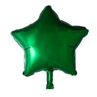 Ster Groen Folie Ballon - 46 cm - Ballonnenshop.nl