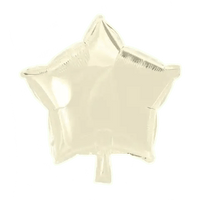 Ster Ivory Folie Ballon - 46 cm - Ballonnenshop.nl