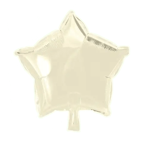 Ster Ivory Folie Ballon - 46 cm - Ballonnenshop.nl