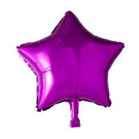 Ster Paars Folie Ballon - 46 cm - Ballonnenshop.nl