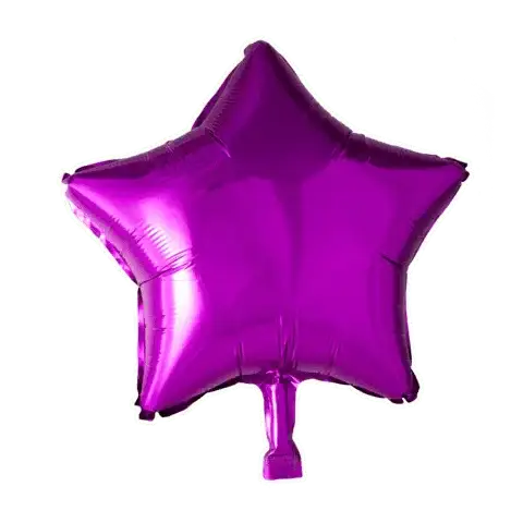 Ster Paars Folie Ballon - 46 cm - Ballonnenshop.nl