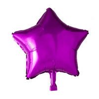 Ster Paars Folie Ballon - 46 cm - Ballonnenshop.nl