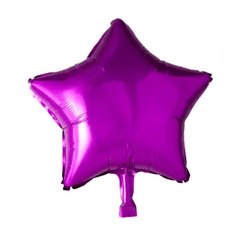 Ster Paars Folie Ballon - 46 cm - Ballonnenshop.nl