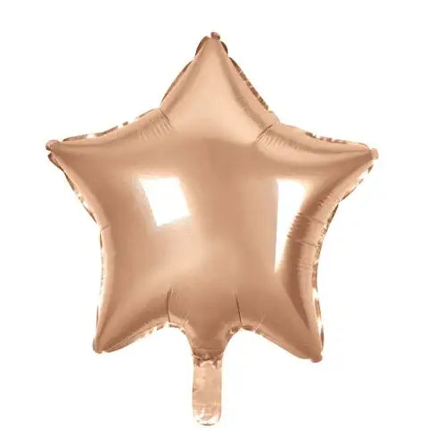 Ster Rose Goud Helium Ballon - Gevuld Met Helium - 46 cm - Ballonnenshop.nl