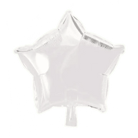 Ster Wit Folie Ballon - 46 cm - Ballonnenshop.nl