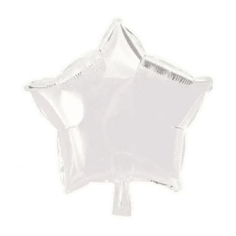 Ster Wit Folie Ballon - 46 cm - Ballonnenshop.nl