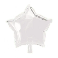 Ster Wit Folie Ballon - 46 cm - Ballonnenshop.nl