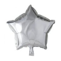 Ster Zilver Folie Ballon - 46 cm - Ballonnenshop.nl