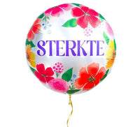 Sterkte Bloemen Helium Ballon - Gevuld Met Helium - 46 cm - Ballonnenshop.nl