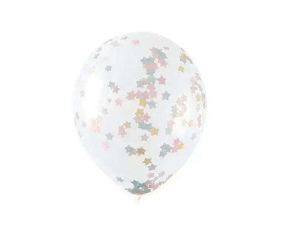 Sterren Confetti Ballonnen - 5 stuks - 40,5 cm - Ballonnenshop.nl