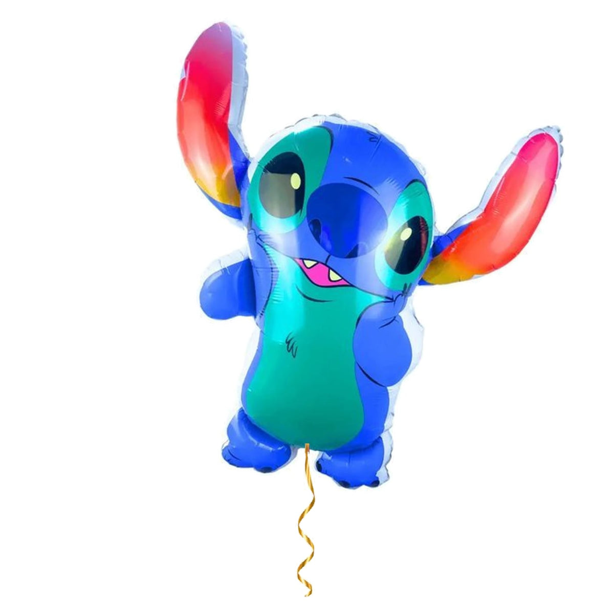 Stitch Helium XL Ballon – helium gevuld met metallic gouden lint – Ballonnenshop.nl