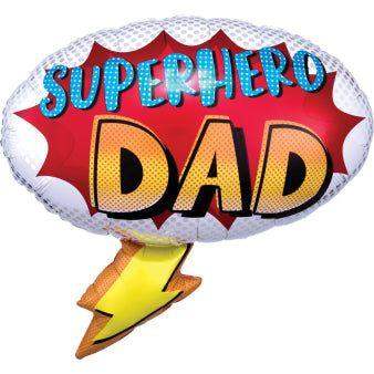 Superhero Dad Helium Ballon - Gevuld Met Helium - 68 cm - Ballonnenshop.nl