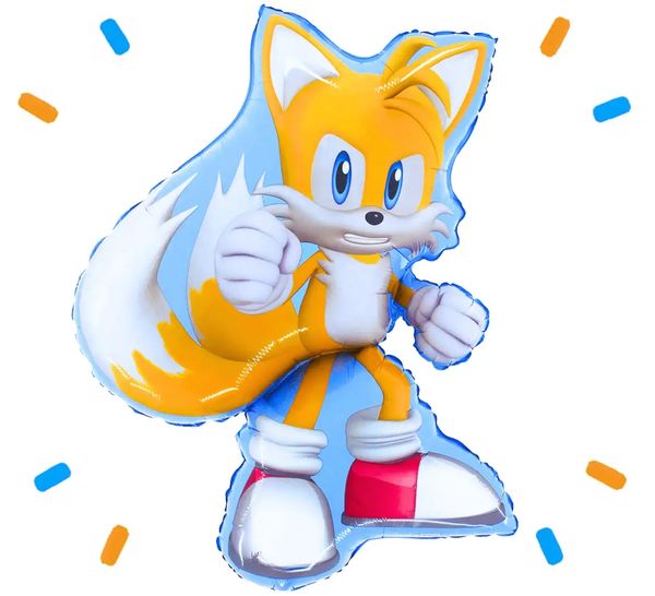 Tails Sonic Helium Ballon - Gevuld Met Helium - 66 cm - Ballonnenshop.nl
