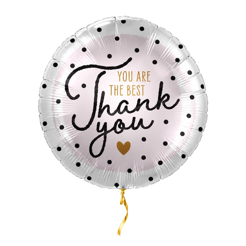 Thank You Helium Ballon met helium en gouden lint