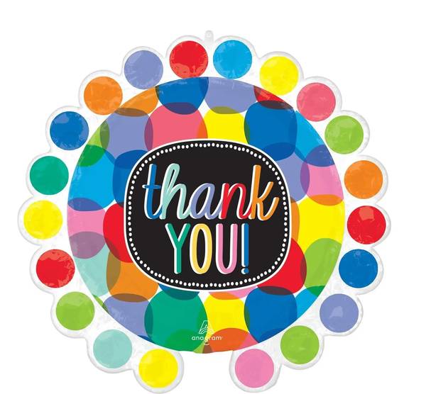 Thank You Helium Ballon - Gevuld Met Helium - 66 cm - Ballonnenshop.nl