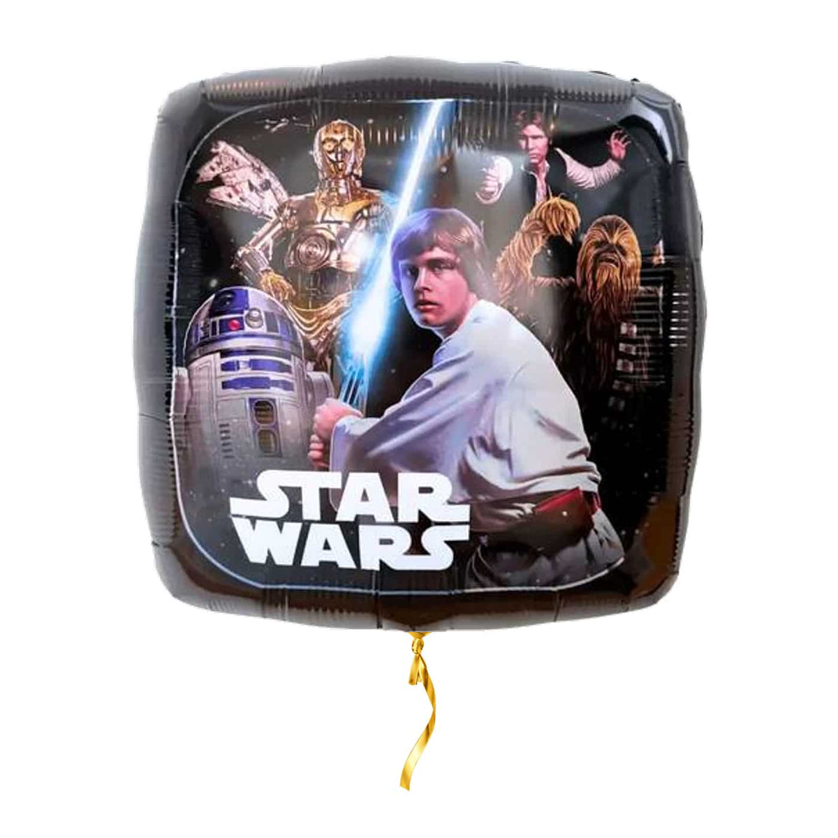 The Light Side Star Wars Ballon – met helium gevuld, met gouden lint